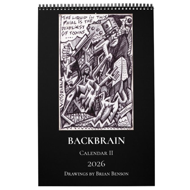 Calendrier Backbrain II 2026 (Simple Page, Moyen) (Protection)