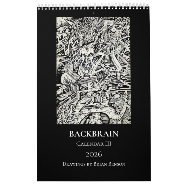 Calendrier Backbrain III 2026 (une seule page) (Protection)