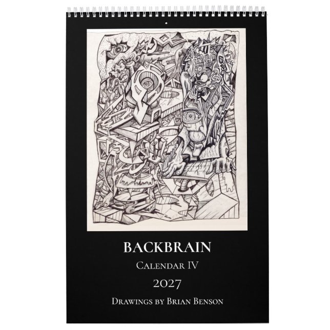 Calendrier Backbrain IV 2027, une seule page (Protection)