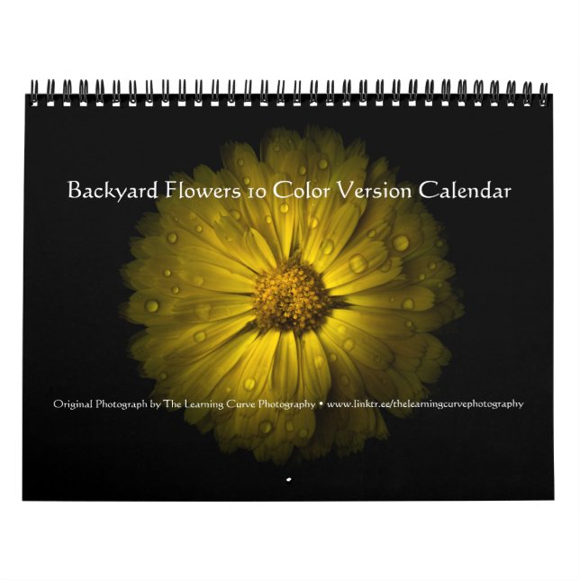 Calendrier Backyard Flowers 10 Color Version (Protection)