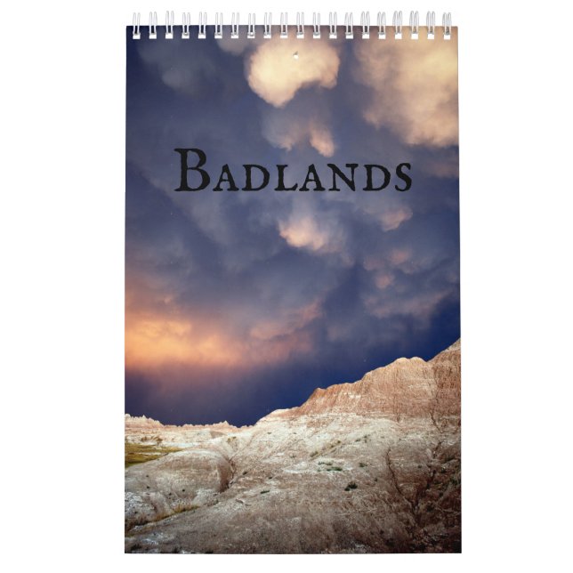 Calendrier Badlands du Dakota du Sud (Protection)