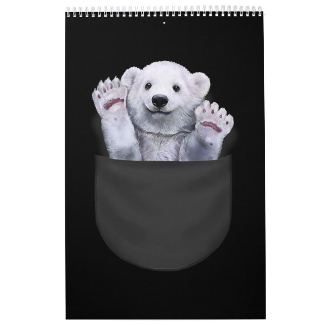 Calendrier Bague D'Ours Polaire De L'Ours De Poche Lover (Protection)