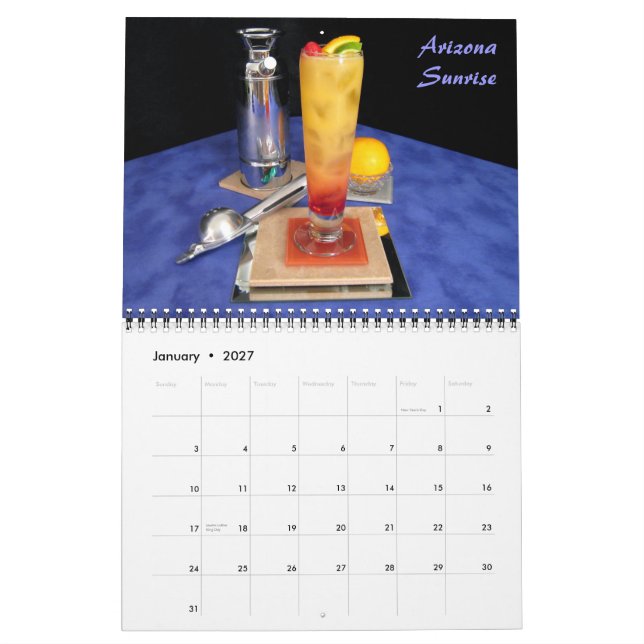 Calendrier Baja Bound - Boissons de Tequila (Jan 2027)