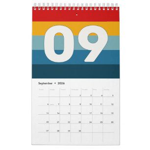 Calendrier Bandes Rétro Vintage 2026
