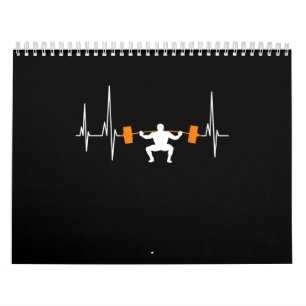 Calendrier Barbell Poids Heartbeat Bodybuilding