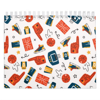 Calendrier Basket-ball Motif sans joint