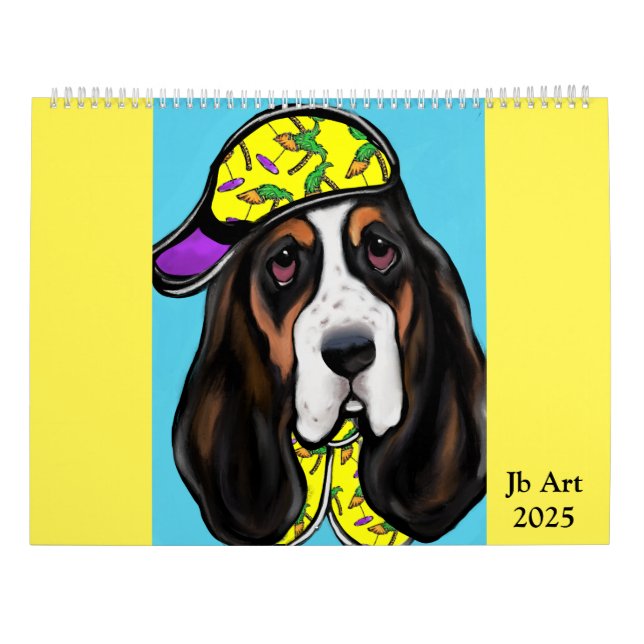 CALENDRIER BASSET HOUND (Dos)