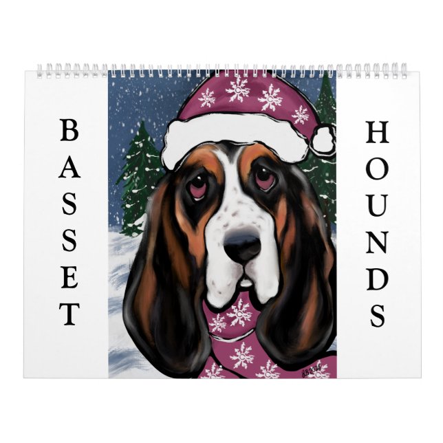 Calendrier Basset hound (Protection)