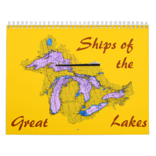 Calendrier Bateaux de, grands, lacs
