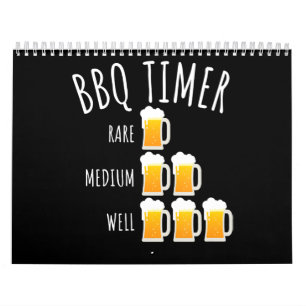 Calendrier BBQ   BBQ Timer Bière Boire Funny Grilling