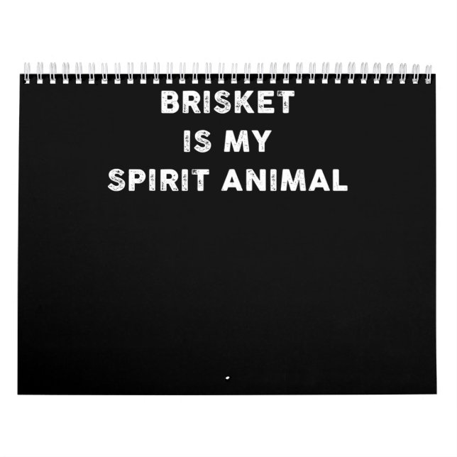 Calendrier BBQ | Brisket Est Mon Esprit Animal BBQ Cadeaux (Protection)