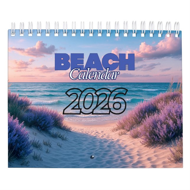 Calendrier Beach Calendar 2026 (Protection)