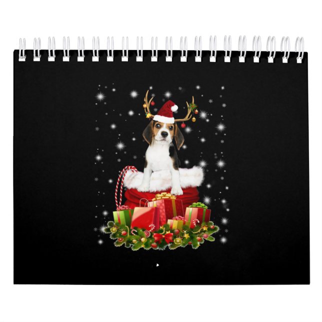 Calendrier Beagle Reindeer présent cadeau de Noël (Protection)