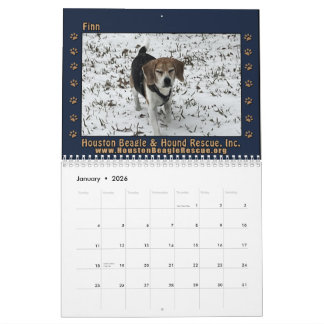 Calendrier Beagles and Buddies 2026 Calendar