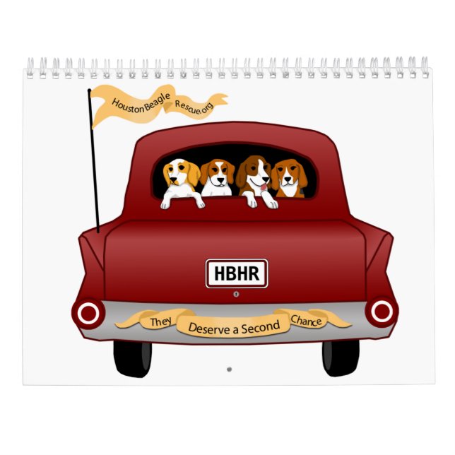 Calendrier Beagles and Buddies 2026 Calendar (Dos)