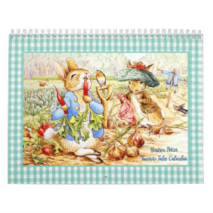 Calendrier Beatrix Potter Deux pages Taille moyenn