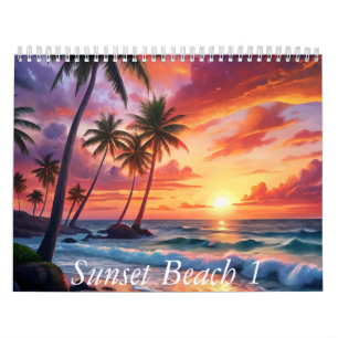Calendrier Beau coucher de soleil