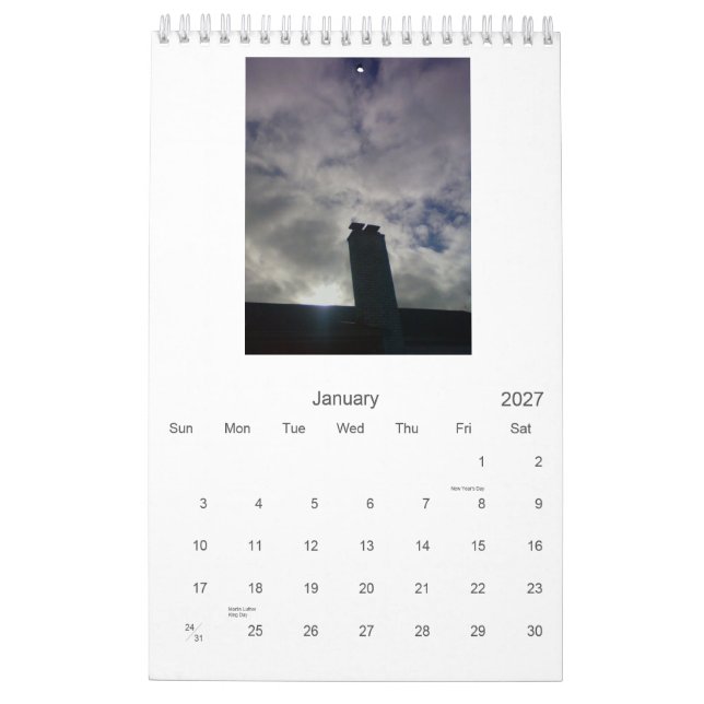 Calendrier Beauté d'arrêt d'autobus - une pratique en matière (Jan 2027)