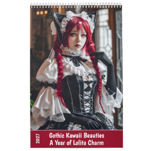 Calendrier Beautés gothiques kawaii – Une année de charme Lol