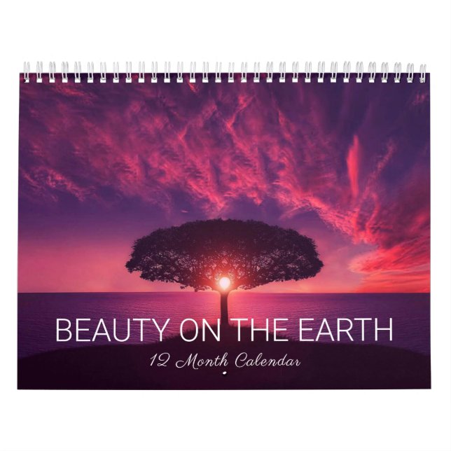 Calendrier Beauty on the Earth Scenery and Animals Calendar (Protection)