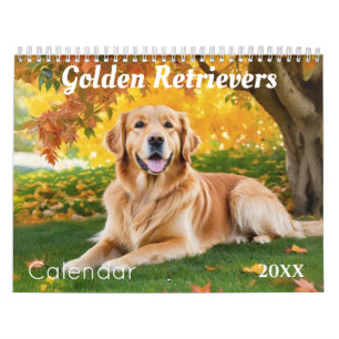 Calendrier Beaux Murs pour Amoureux de Retrievers Dorés
