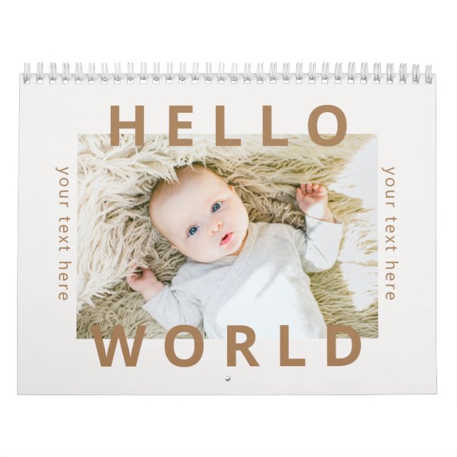 Calendrier bébé 2021 Multi Photo (Protection)
