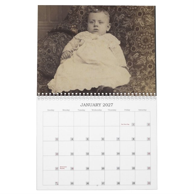 Calendrier Bébés vintages #1 (Jan 2027)