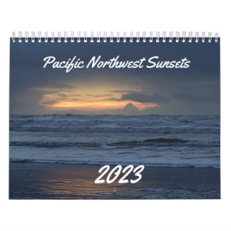 Calendrier Belle côte Washington Ocean Sunset Photo Ca