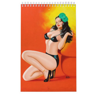 Calendrier Belle dame ! FILLE VINTAGE NIP UP