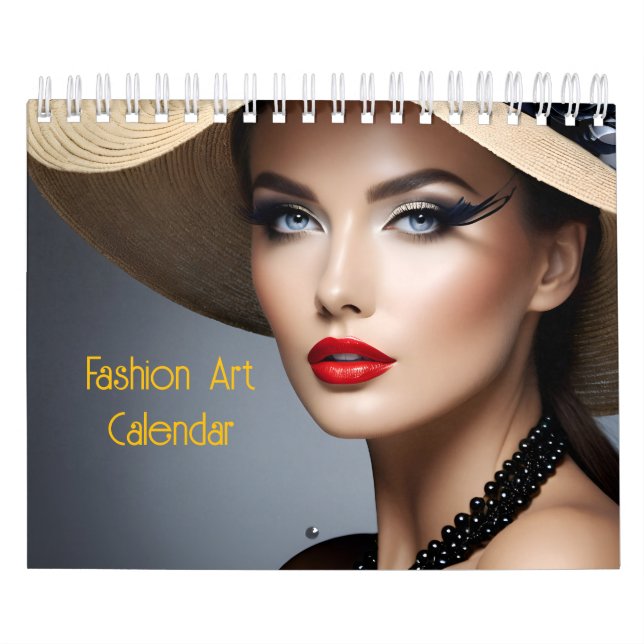 Calendrier Belle femme de mode artCalendrier (Protection)