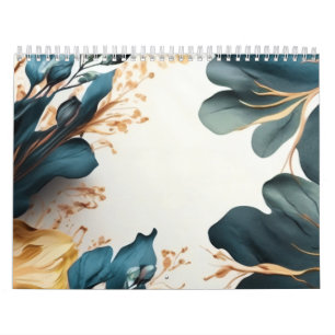 Calendrier Belle fleur d'aquarelle