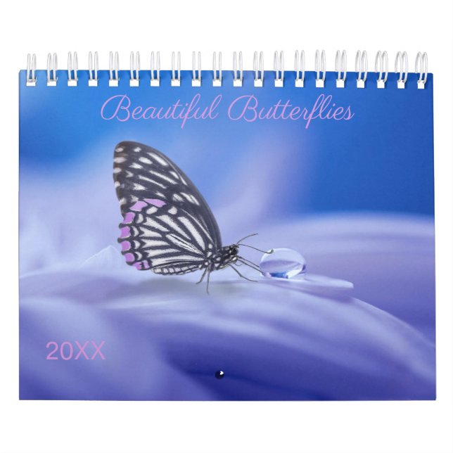 Calendrier Belle Papillons Photographie (Protection)