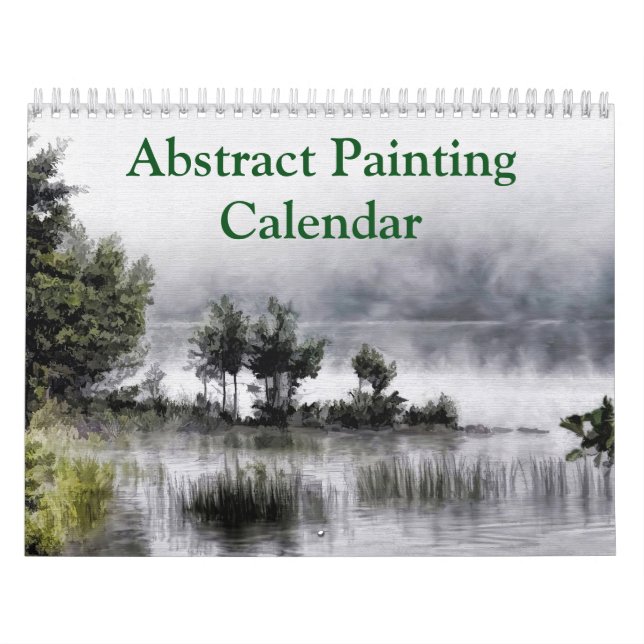 Calendrier Belle peinture Art Abstrait du paysage 2025 (Protection)