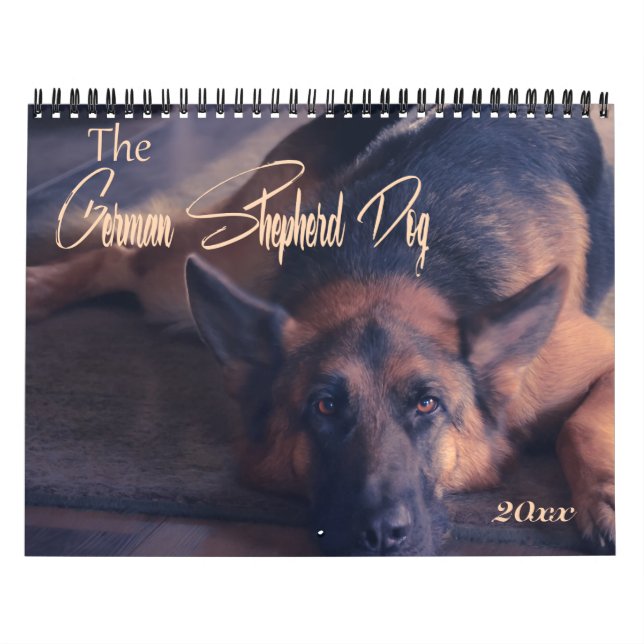 Calendrier Belle photo de berger allemand (Protection)