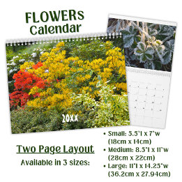 Calendrier Belle photo de fleurs -