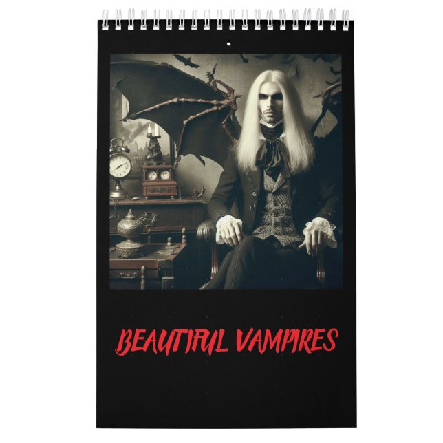 CALENDRIER BELLE VAMPIRE HOMMES FEMMES ET ENFANTS PHOTOS (Protection)