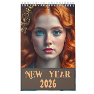 Calendrier Belles filles de toutes ethnies Nouvel an 2025