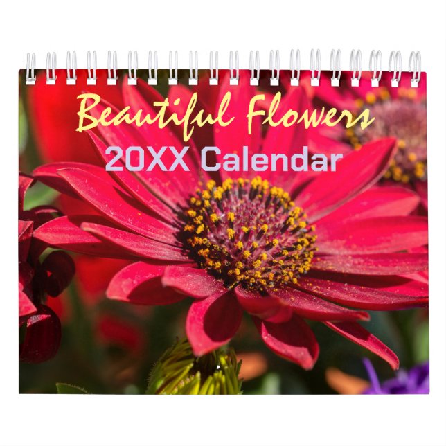 Calendrier Belles fleurs avec citations bibliques pour chaque (Protection)