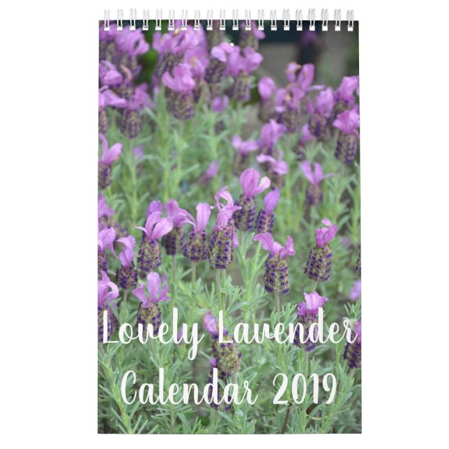 Calendrier Belles fleurs de lavande (Protection)