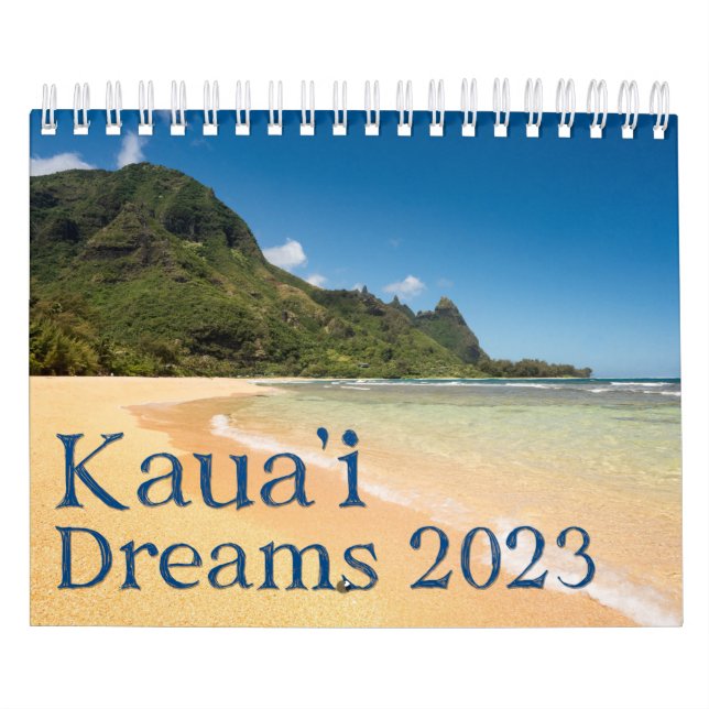 Calendrier Belles images de l'île hawaïenne de Kauai (Protection)