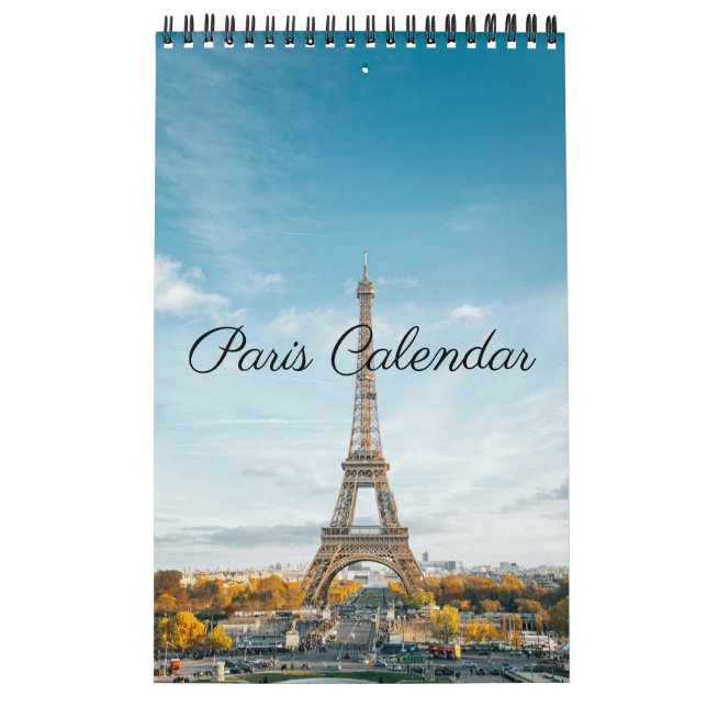 Calendrier Belles photographies de Paris France (Protection)