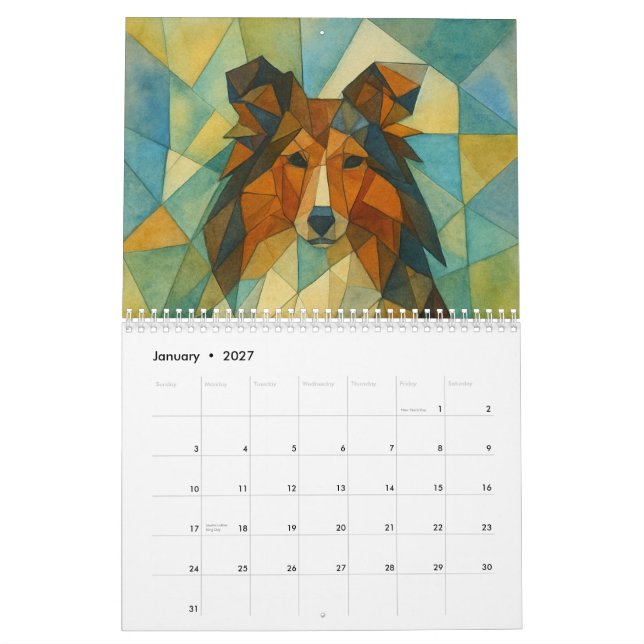 Calendrier Berger des Shetland (Jan 2027)