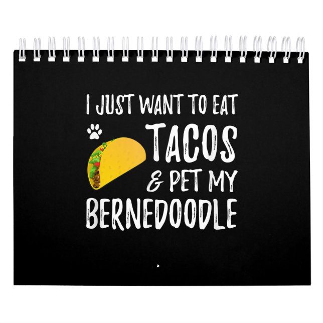 Calendrier Bernedoodle Taco Lover Cinco De Mayo Chien Maman (Protection)