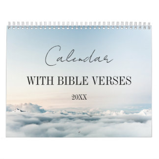 Calendrier Bible verses Christian religious 