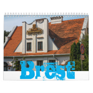 Calendrier Biélorussie Brest Architecture City Rues Б р е с т