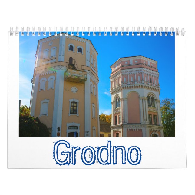 Calendrier Biélorussie Grodno Architecture Paysage Ville Rues (Protection)