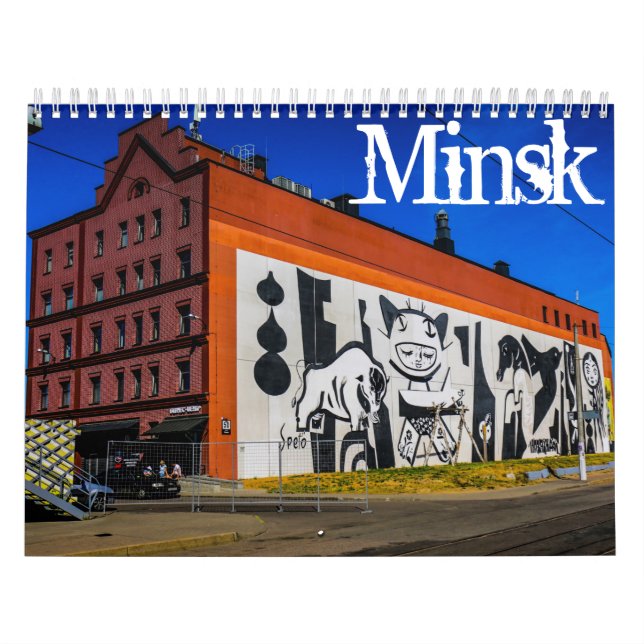 Calendrier Biélorussie Minsk Architecture Graffiti District М (Protection)