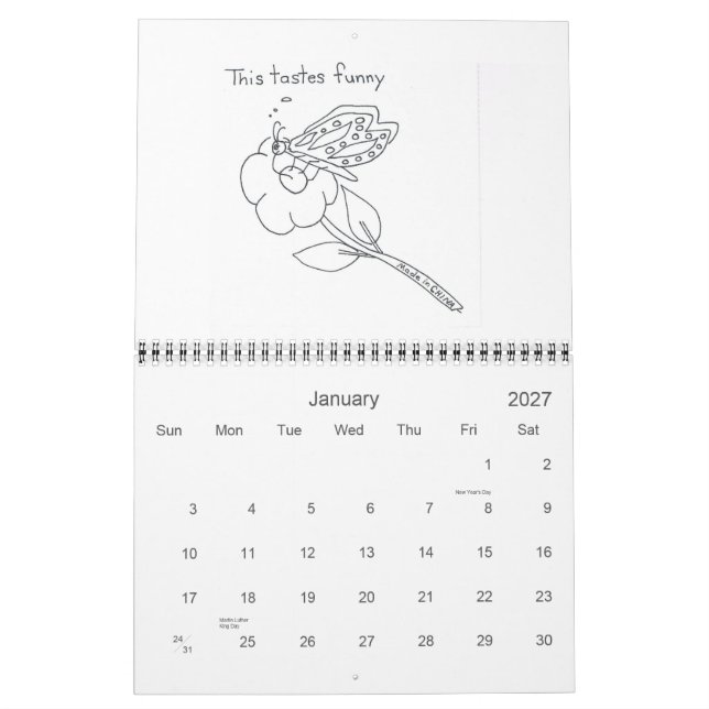 Calendrier Bienvenue dans Pleasantview (Jan 2027)