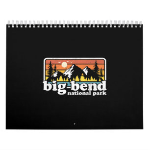 Calendrier Big Bend National Park Camping Rétro Randonnée