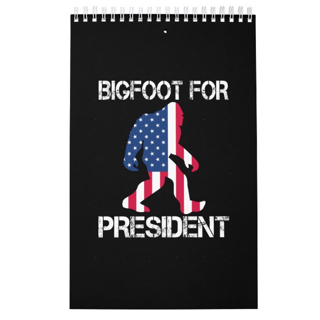 Calendrier Bigfoot pour le président Funny Bigfoot (Protection)